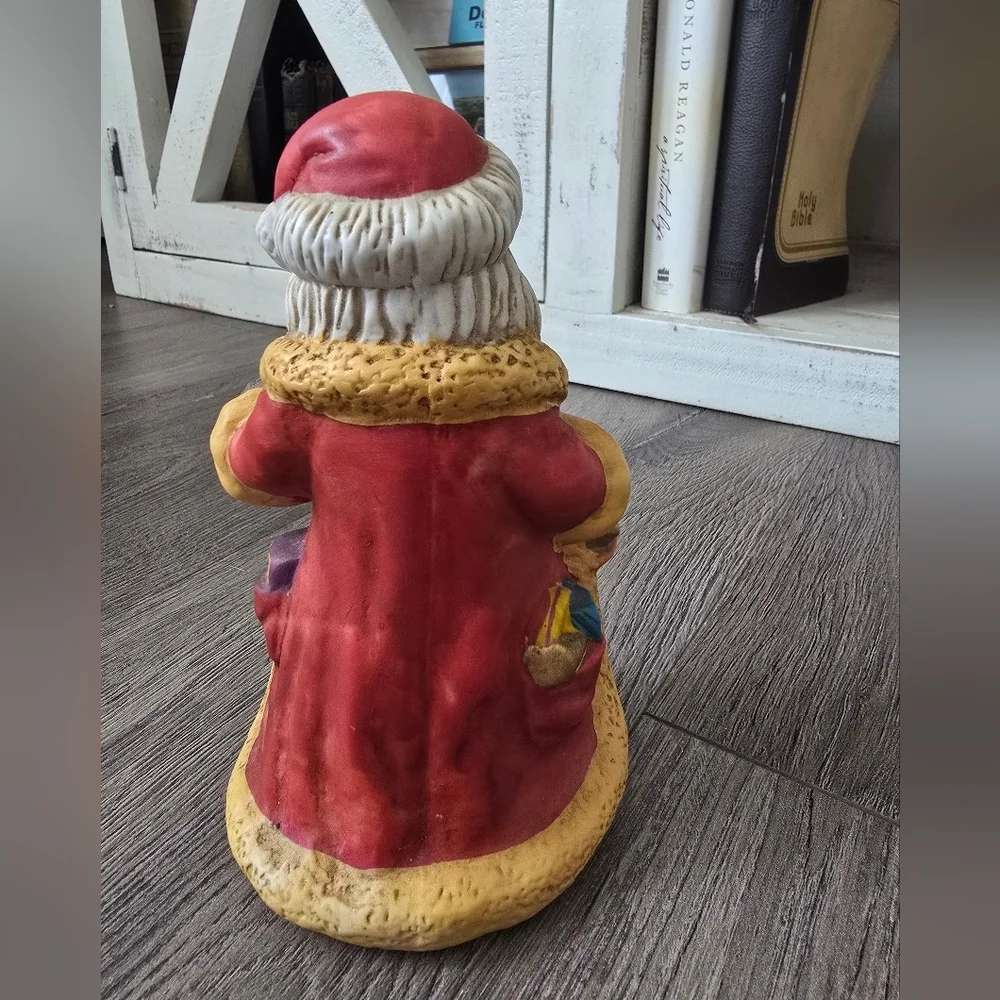 Ceramic Handpainted Santa Christmas Holiday Decor Art Old World